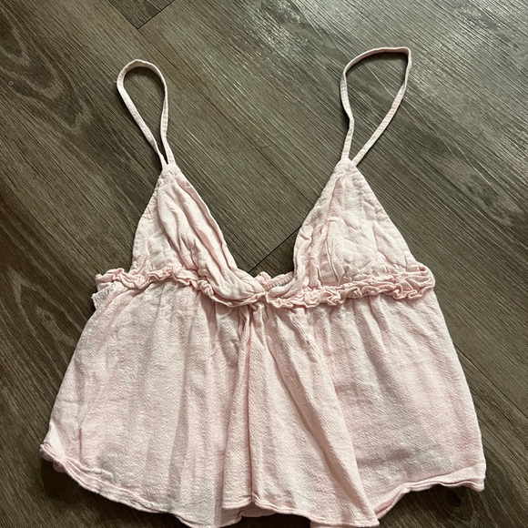 Pink Ruffled Tank Top - Picture 2 of 3